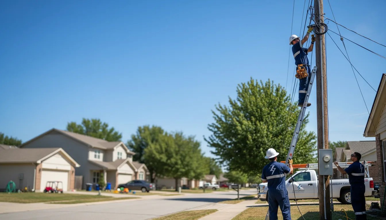 Residential electrician providing installation services in Le Grand, IA